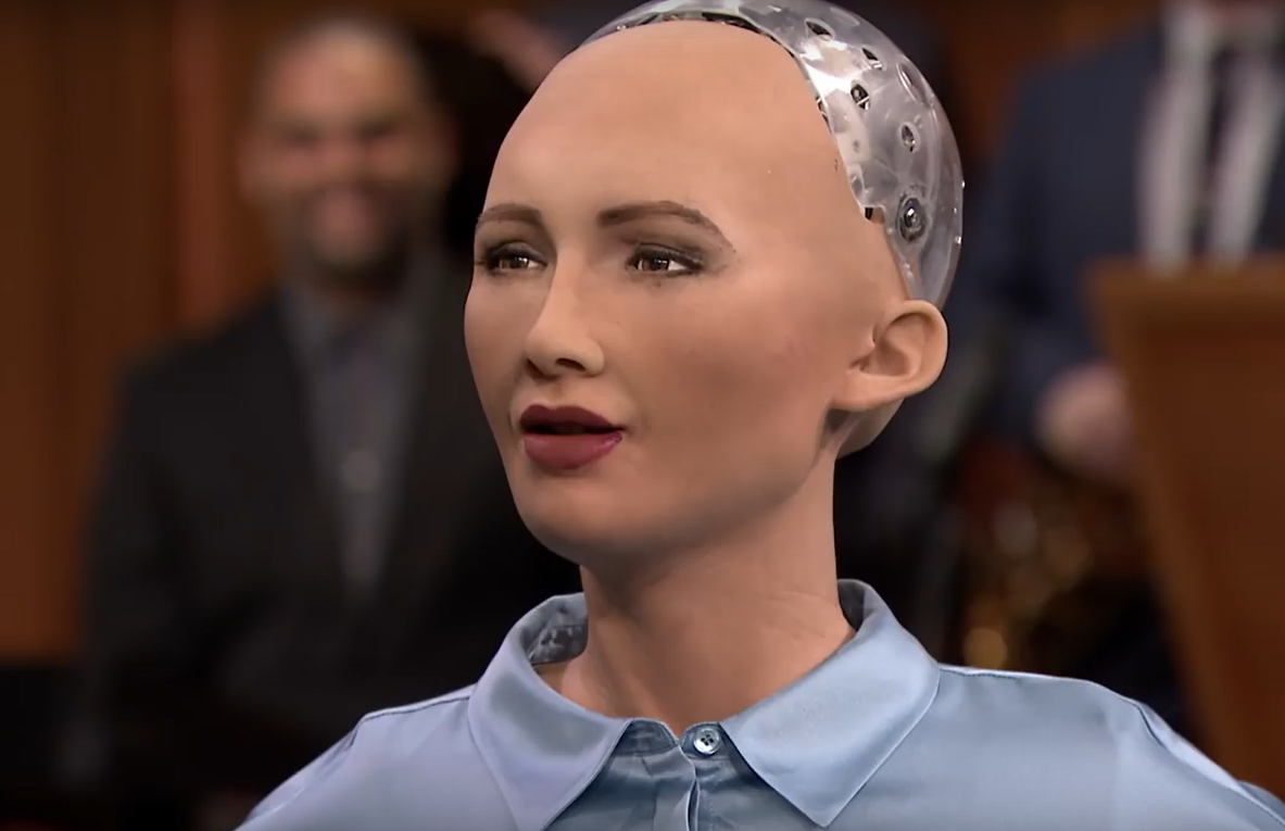 The female sale robot sophia